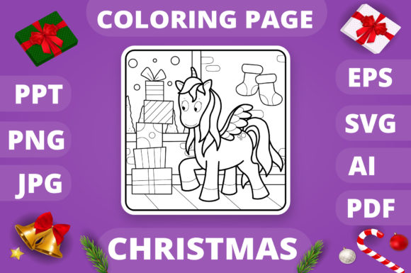 A Brand Designer's Take on Christmas Coloring Pages & Graphics