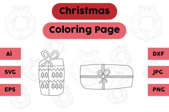 A Designer's Review: Christmas Coloring Pages Amp Graphics Gift Set 04