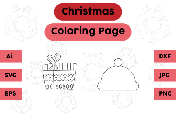 A Designer's Review of Christmas Gift Hat Coloring Graphics