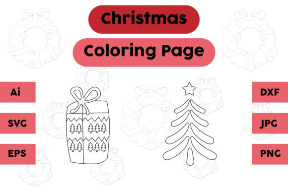 A Designer's Review of the Christmas Coloring Page Gift Tree Set