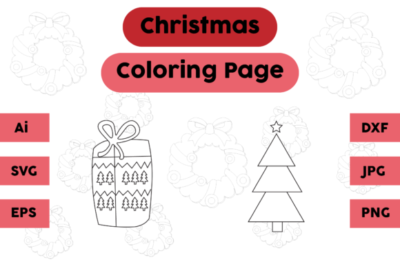 A Designer's Review of the Christmas Coloring Page Gift Tree Set