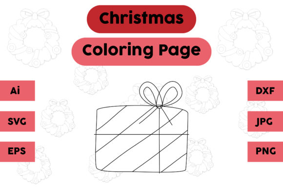A Detailed Review of Christmas Coloring Page - Gift 05 for Embroidery