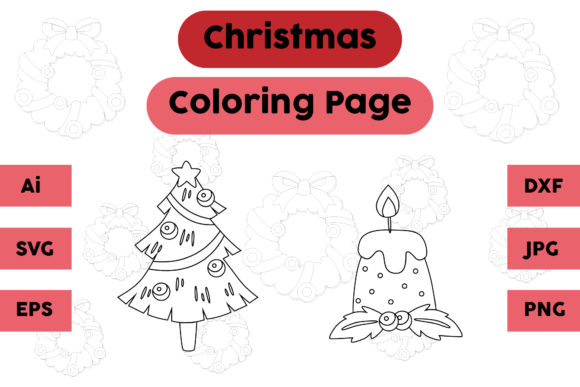 A Festive Graphic for Handmade Candle Labels and Packaging