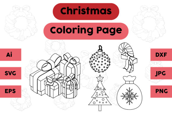 A Graphic Designer's Take on the Christmas Coloring Page Gift Candy Set