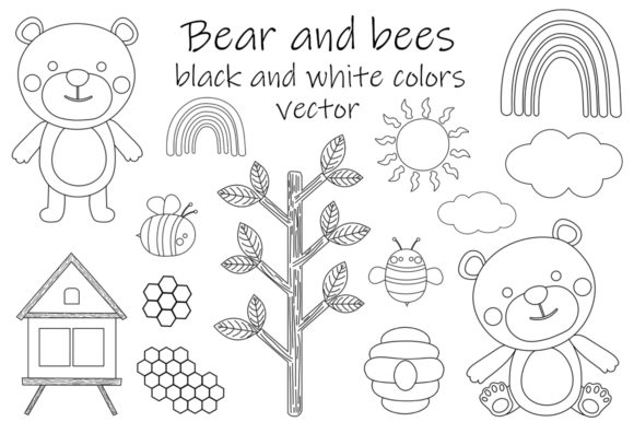 A Graphic Designer’s Review of Bear and Bees Black and White Coloring