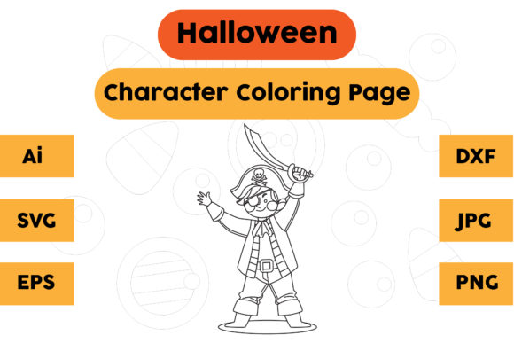 A Halloween Character Graphic for Seasonal Branding