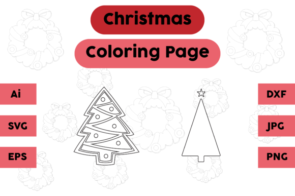 A Professional Review of the Christmas Coloring Page Tree Set 01 Graphics
