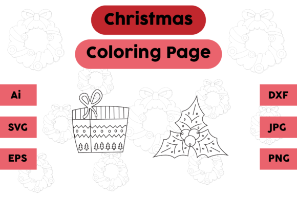 An Embroidery Designer's Look at the Christmas Coloring Page Gift Plum Set