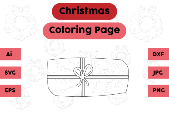 Christmas Coloring Page Gift 15: A Versatile Graphics Asset
