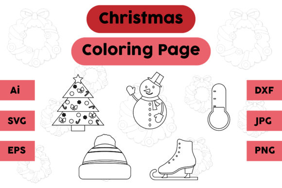 Christmas Coloring Page Snow Hat Set: A Graphics Creator's Review