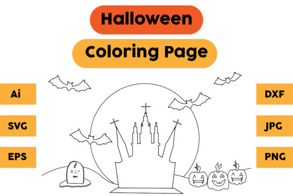 Halloween Coloring Page Graphics: An Asset Review for Creative Entrepreneurs