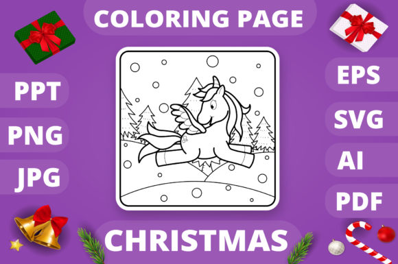 Reviewing Christmas Coloring Page for Kids 1 V4 for Professional Blog Graphics